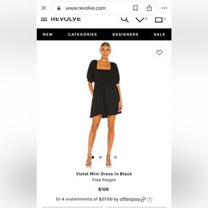 Free people violet mini dress